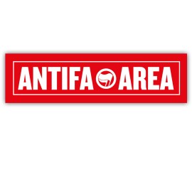 Antifa area -tarranippu (punainen)